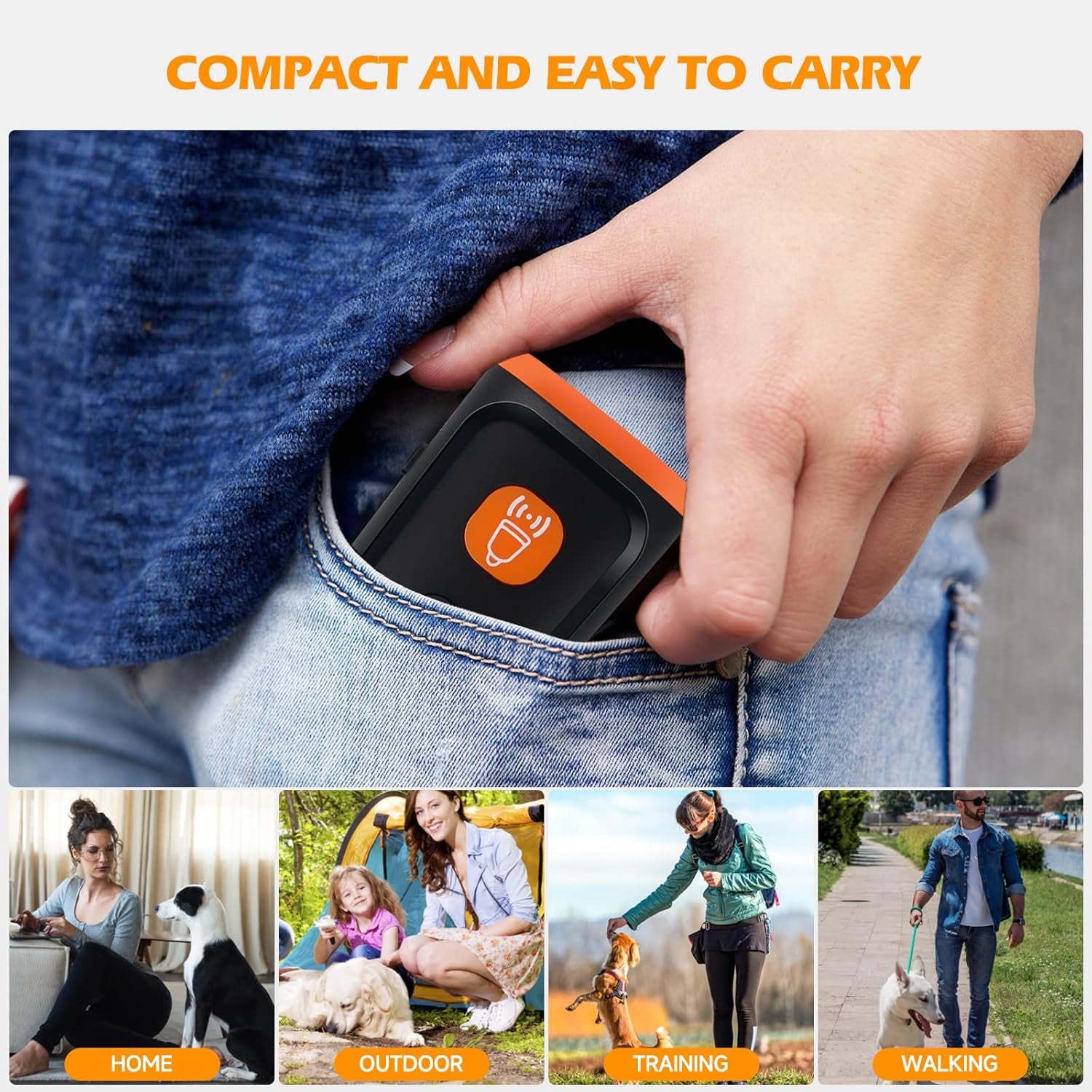 anti Barking Device Ultrasonic Dog Bark Deterrent LED Flash+Sound Wave Drive Dog Barking Deterrent Dog Barking Control Devices Ultrasonic Bark Control Training &Behavior Aids for Dogs